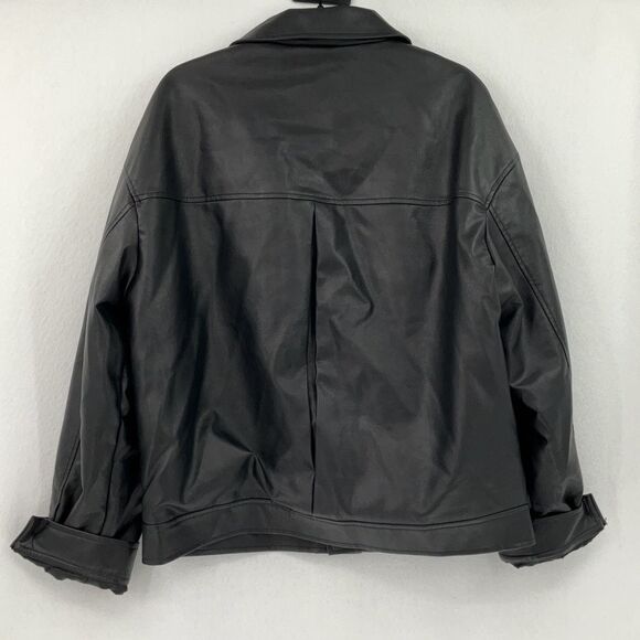 Zara Black Bomber Jacket - Picture 5 of 10